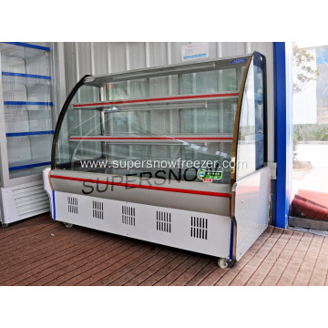 stainless steel refrigerated display showcase